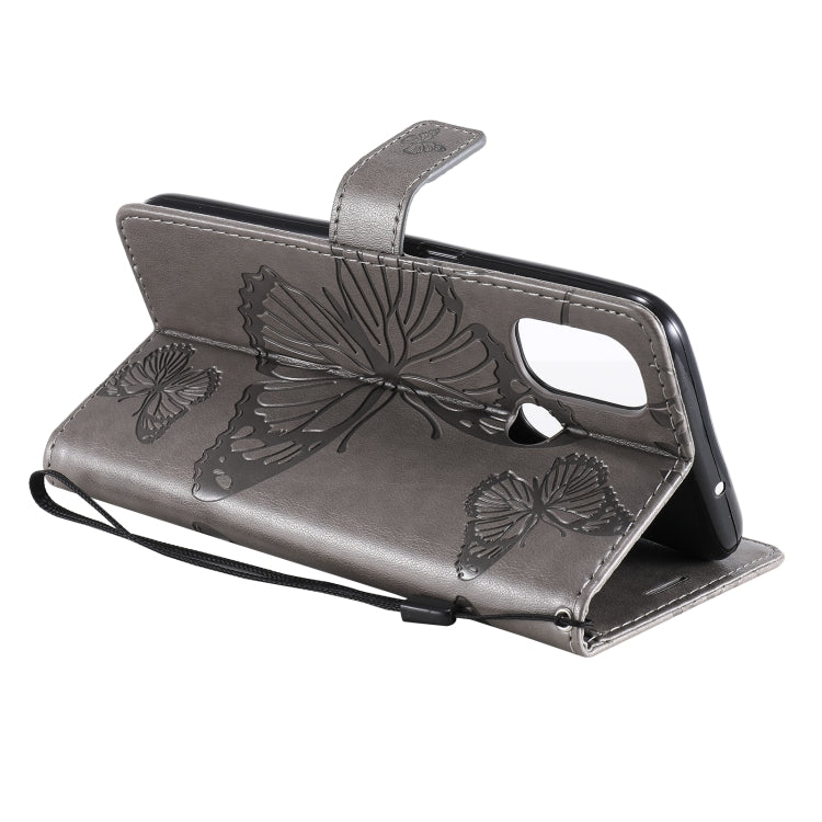For OnePlus Nord N100 5G 3D Butterflies Embossing Pattern Horizontal Flip Leather Case with Holder & Card Slot & Wallet