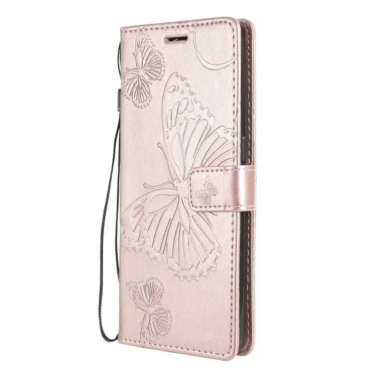 For OnePlus Nord N100 5G 3D Butterflies Embossing Pattern Horizontal Flip Leather Case with Holder & Card Slot & Wallet