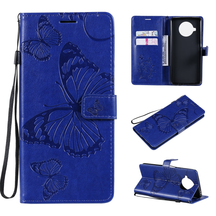 For Xiaomi Mi 10T Lite 3D Butterflies Embossing Pattern Horizontal Flip Leather Case with Holder & Card Slot & Wallet