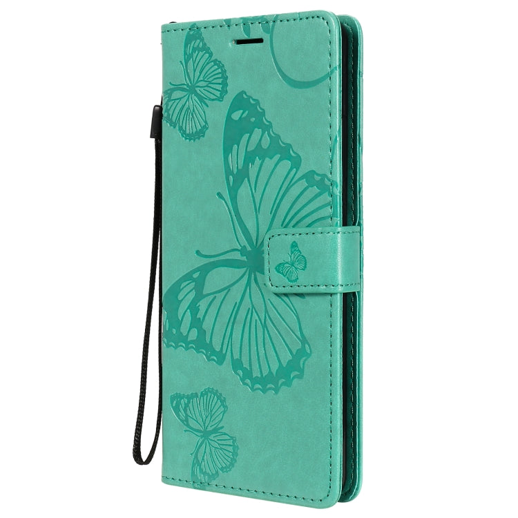 For Nokia 2.4 3D Butterflies Embossing Pattern Horizontal Flip Leather Case with Holder & Card Slot & Wallet