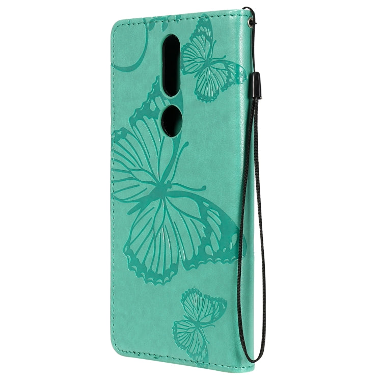 For Nokia 2.4 3D Butterflies Embossing Pattern Horizontal Flip Leather Case with Holder & Card Slot & Wallet