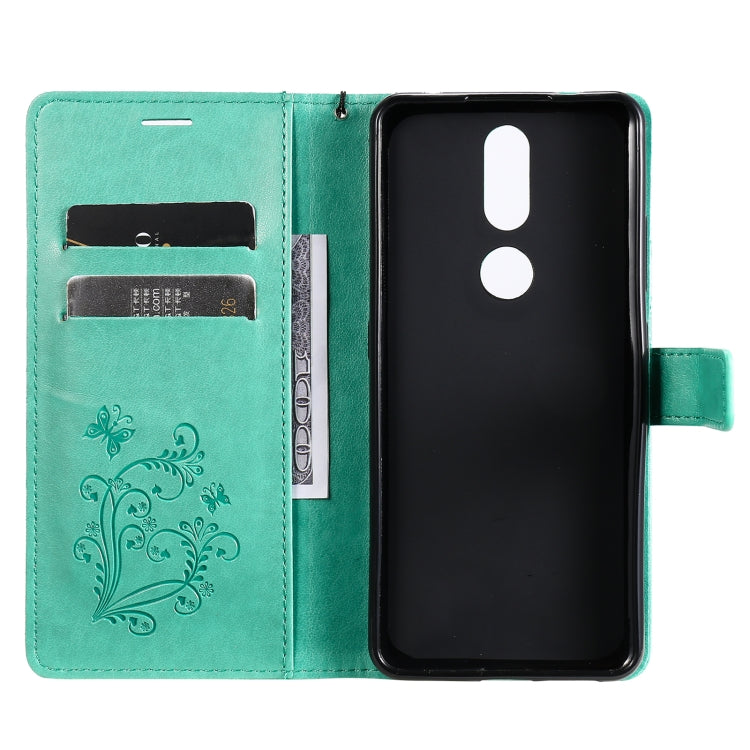 For Nokia 2.4 3D Butterflies Embossing Pattern Horizontal Flip Leather Case with Holder & Card Slot & Wallet