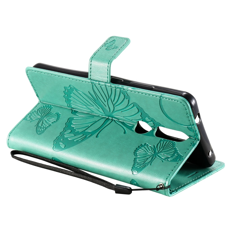 For Nokia 2.4 3D Butterflies Embossing Pattern Horizontal Flip Leather Case with Holder & Card Slot & Wallet