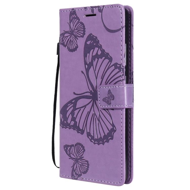 For Nokia 2.4 3D Butterflies Embossing Pattern Horizontal Flip Leather Case with Holder & Card Slot & Wallet