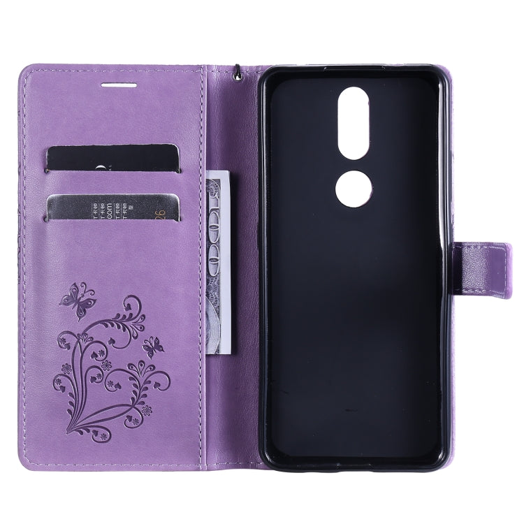 For Nokia 2.4 3D Butterflies Embossing Pattern Horizontal Flip Leather Case with Holder & Card Slot & Wallet