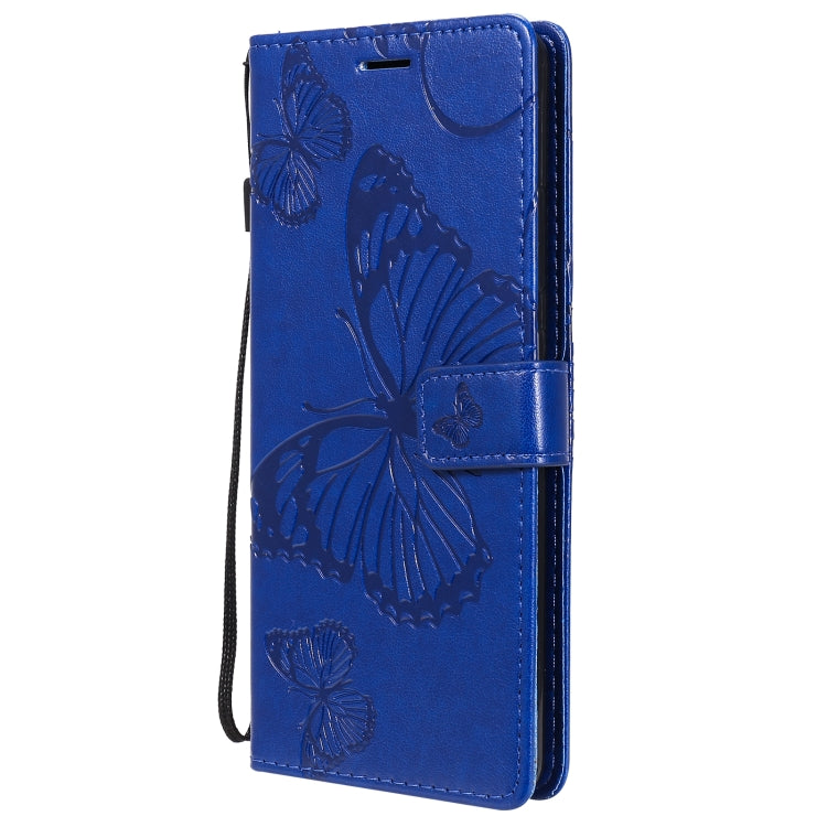 For Nokia 2.4 3D Butterflies Embossing Pattern Horizontal Flip Leather Case with Holder & Card Slot & Wallet