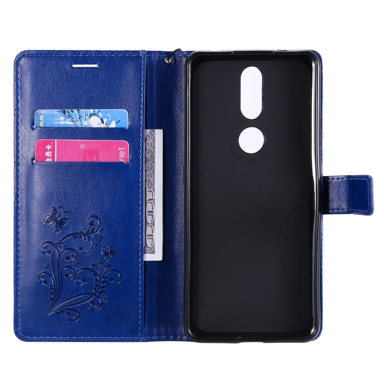 For Nokia 2.4 3D Butterflies Embossing Pattern Horizontal Flip Leather Case with Holder & Card Slot & Wallet