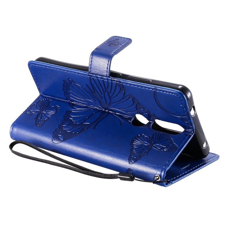 For Nokia 2.4 3D Butterflies Embossing Pattern Horizontal Flip Leather Case with Holder & Card Slot & Wallet