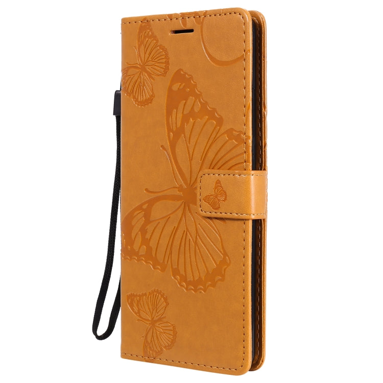 For Nokia 2.4 3D Butterflies Embossing Pattern Horizontal Flip Leather Case with Holder & Card Slot & Wallet