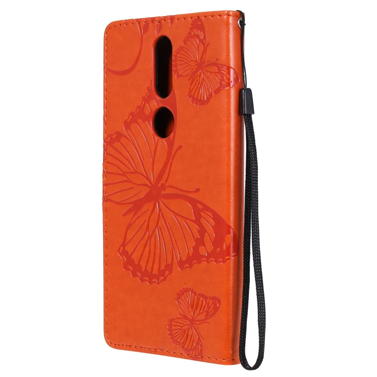 For Nokia 2.4 3D Butterflies Embossing Pattern Horizontal Flip Leather Case with Holder & Card Slot & Wallet