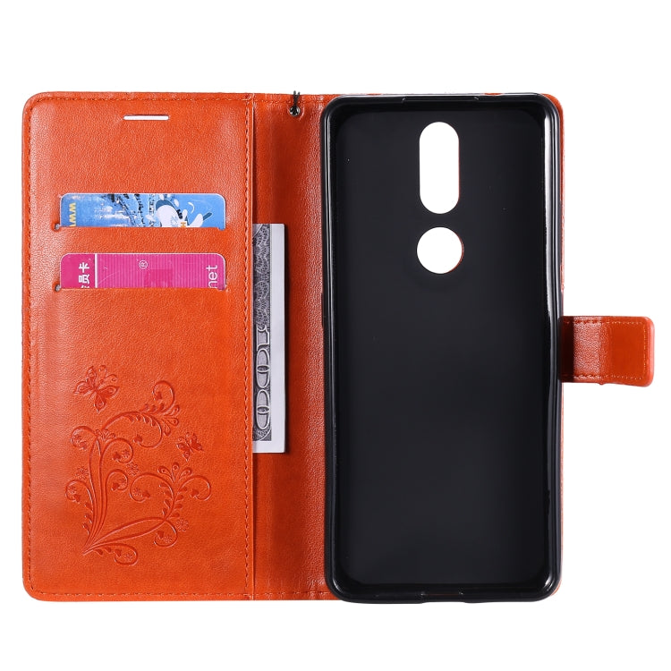 For Nokia 2.4 3D Butterflies Embossing Pattern Horizontal Flip Leather Case with Holder & Card Slot & Wallet