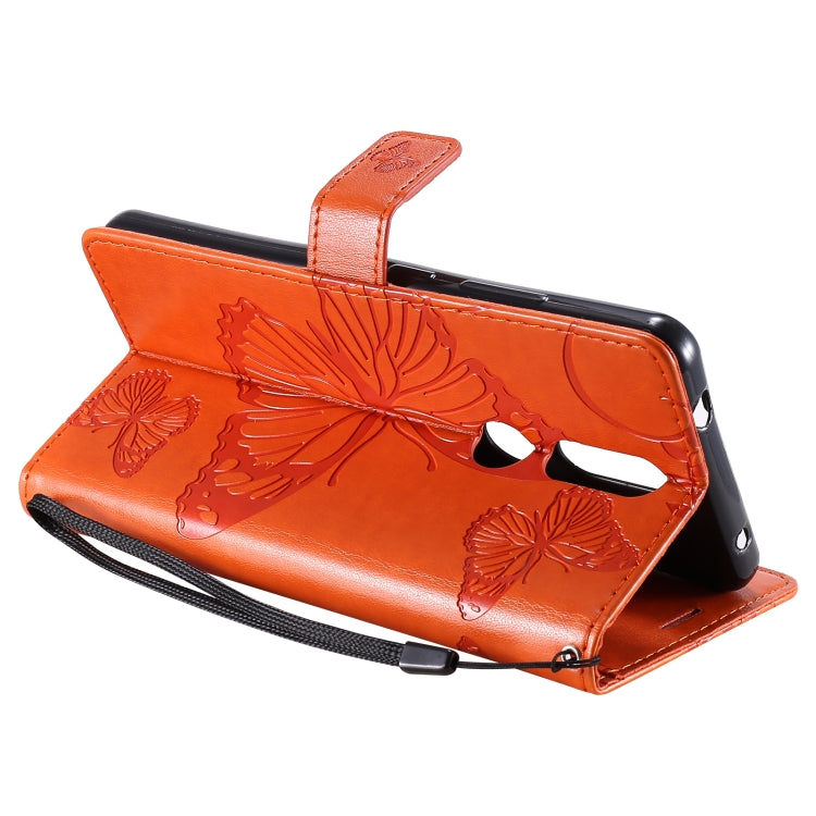 For Nokia 2.4 3D Butterflies Embossing Pattern Horizontal Flip Leather Case with Holder & Card Slot & Wallet