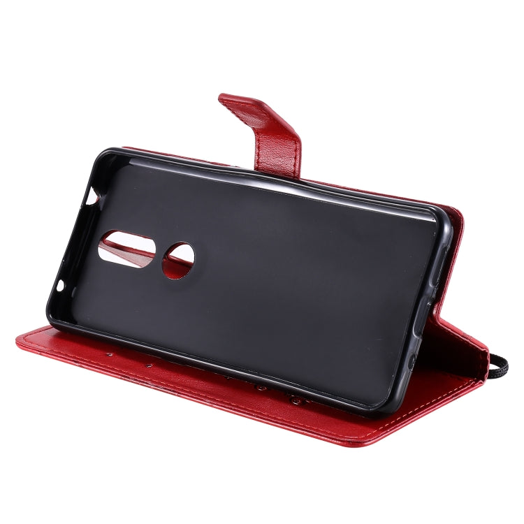 For Nokia 2.4 3D Butterflies Embossing Pattern Horizontal Flip Leather Case with Holder & Card Slot & Wallet