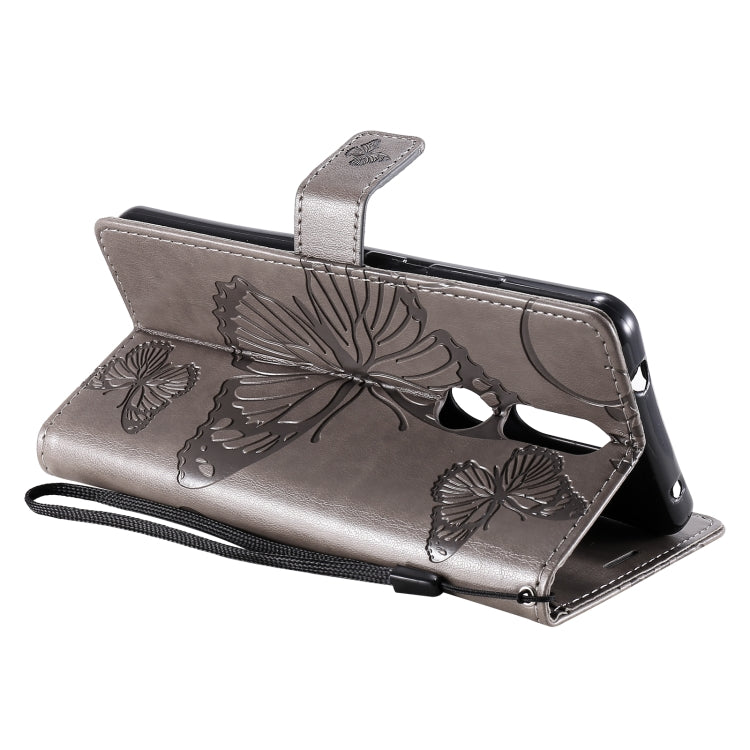 For Nokia 2.4 3D Butterflies Embossing Pattern Horizontal Flip Leather Case with Holder & Card Slot & Wallet