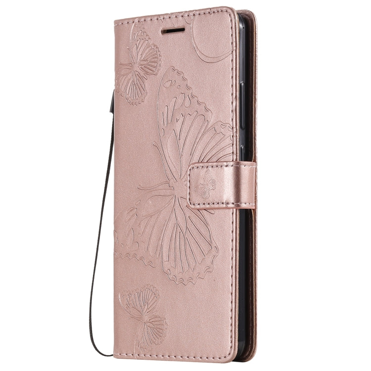 For Nokia 2.4 3D Butterflies Embossing Pattern Horizontal Flip Leather Case with Holder & Card Slot & Wallet