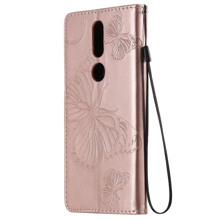 For Nokia 2.4 3D Butterflies Embossing Pattern Horizontal Flip Leather Case with Holder & Card Slot & Wallet