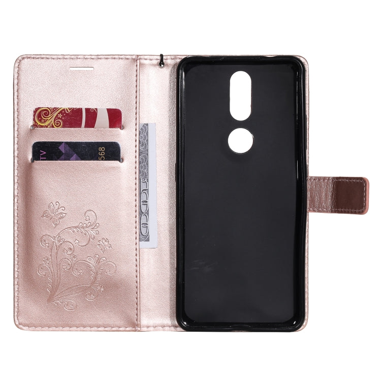 For Nokia 2.4 3D Butterflies Embossing Pattern Horizontal Flip Leather Case with Holder & Card Slot & Wallet