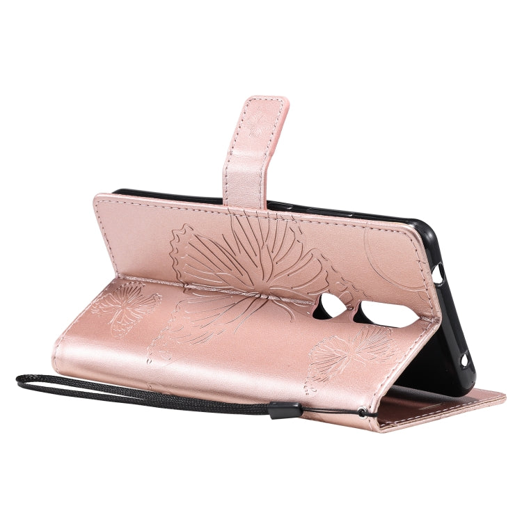 For Nokia 2.4 3D Butterflies Embossing Pattern Horizontal Flip Leather Case with Holder & Card Slot & Wallet