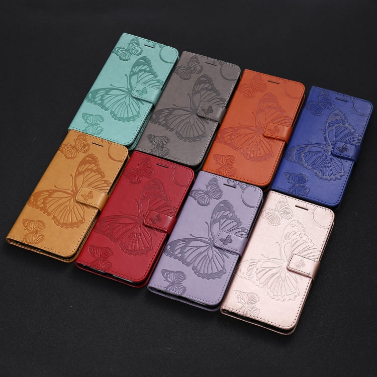 For Nokia 2.4 3D Butterflies Embossing Pattern Horizontal Flip Leather Case with Holder & Card Slot & Wallet