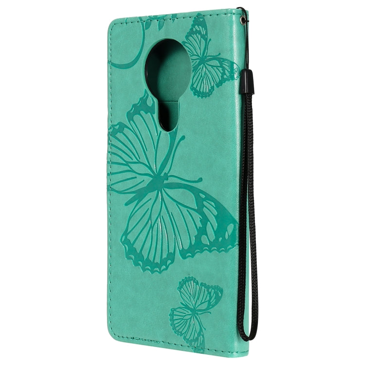 For Nokia 3.4 3D Butterflies Embossing Pattern Horizontal Flip Leather Case with Holder & Card Slot & Wallet