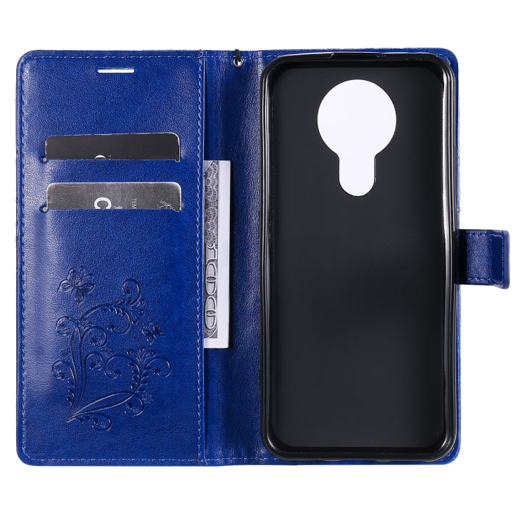 For Nokia 3.4 3D Butterflies Embossing Pattern Horizontal Flip Leather Case with Holder & Card Slot & Wallet