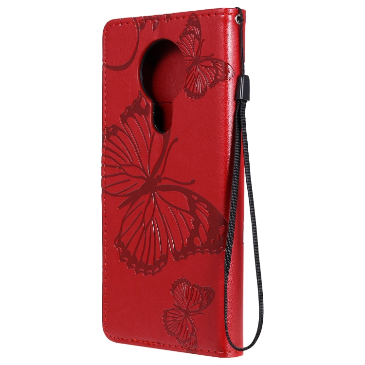 For Nokia 3.4 3D Butterflies Embossing Pattern Horizontal Flip Leather Case with Holder & Card Slot & Wallet