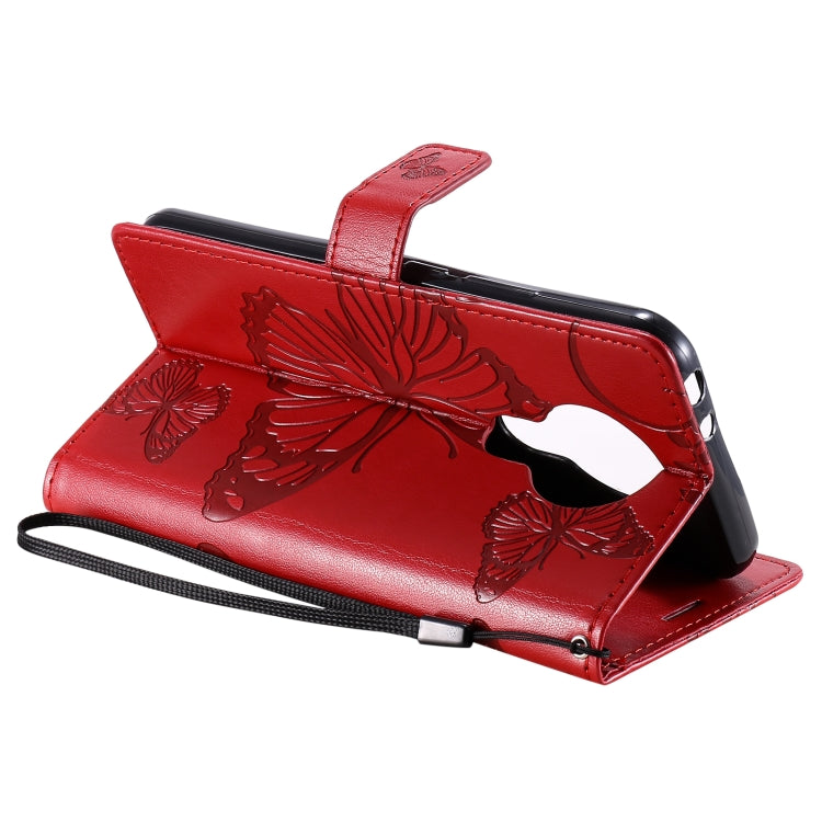 For Nokia 3.4 3D Butterflies Embossing Pattern Horizontal Flip Leather Case with Holder & Card Slot & Wallet