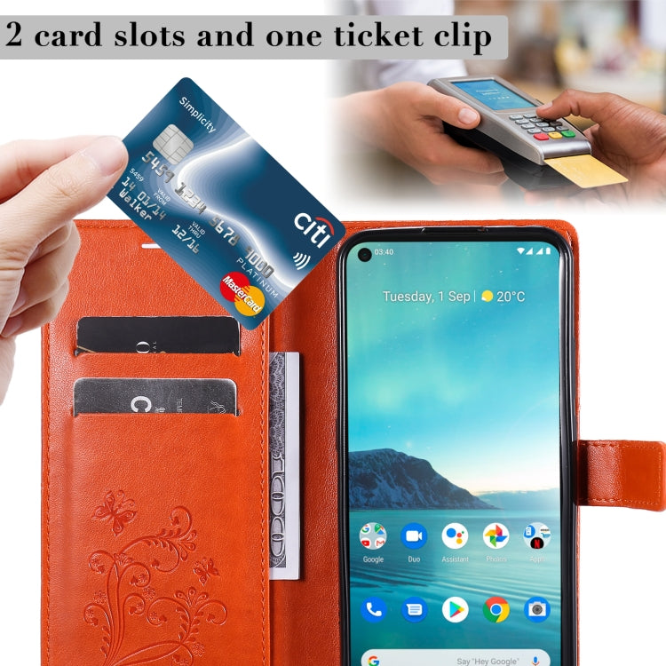 For Nokia 3.4 3D Butterflies Embossing Pattern Horizontal Flip Leather Case with Holder & Card Slot & Wallet