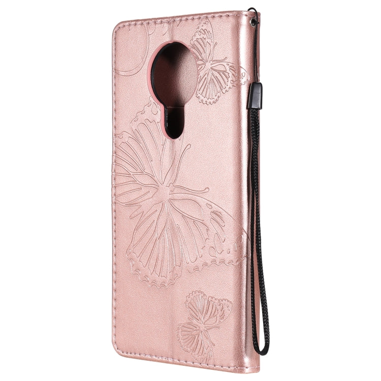 For Nokia 3.4 3D Butterflies Embossing Pattern Horizontal Flip Leather Case with Holder & Card Slot & Wallet