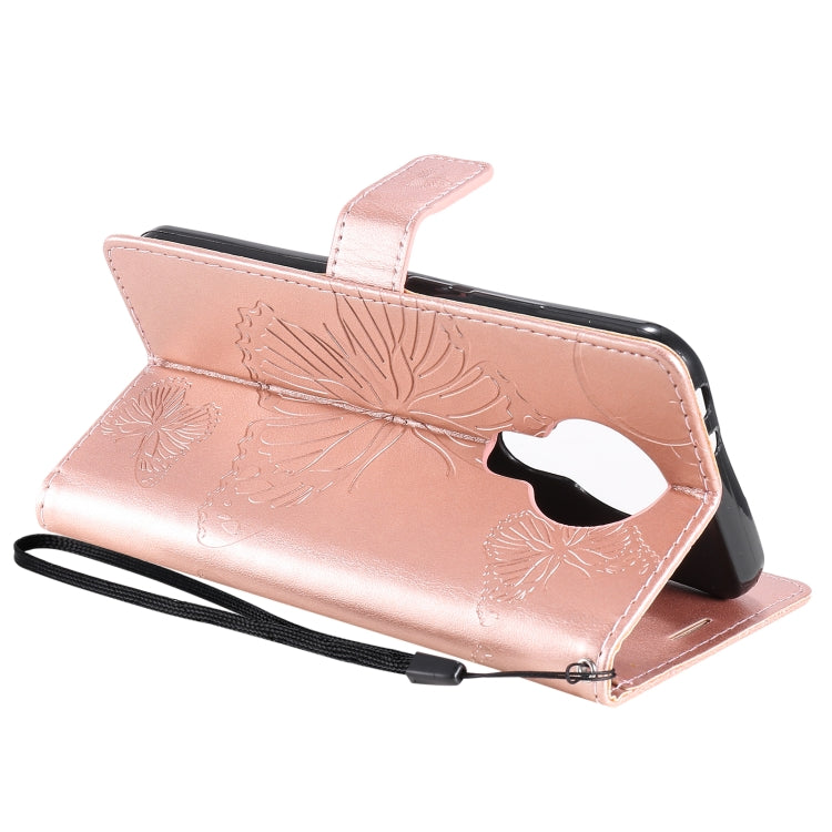 For Nokia 3.4 3D Butterflies Embossing Pattern Horizontal Flip Leather Case with Holder & Card Slot & Wallet