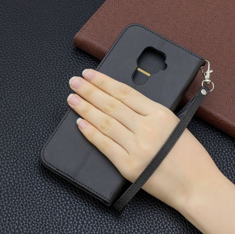 For Huawei Mate 30 Lite Retro Lambskin Texture Pure Color Horizontal Flip PU Leather Case with Holder & Card Slots & Wallet & Lanyard