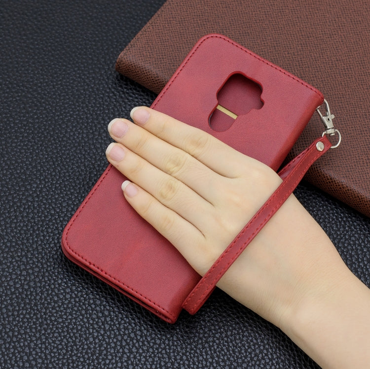 For Huawei Mate 30 Lite Retro Lambskin Texture Pure Color Horizontal Flip PU Leather Case with Holder & Card Slots & Wallet & Lanyard