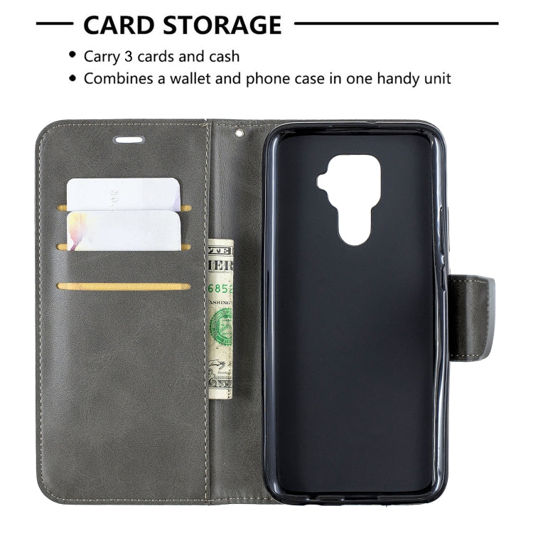 For Huawei Mate 30 Lite Retro Lambskin Texture Pure Color Horizontal Flip PU Leather Case with Holder & Card Slots & Wallet & Lanyard