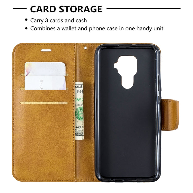 For Huawei Mate 30 Lite Retro Lambskin Texture Pure Color Horizontal Flip PU Leather Case with Holder & Card Slots & Wallet & Lanyard