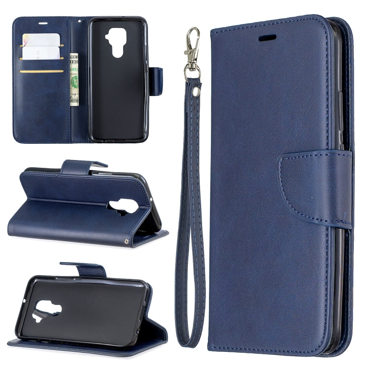 For Huawei Mate 30 Lite Retro Lambskin Texture Pure Color Horizontal Flip PU Leather Case with Holder & Card Slots & Wallet & Lanyard
