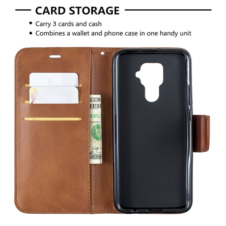 For Huawei Mate 30 Lite Retro Lambskin Texture Pure Color Horizontal Flip PU Leather Case with Holder & Card Slots & Wallet & Lanyard