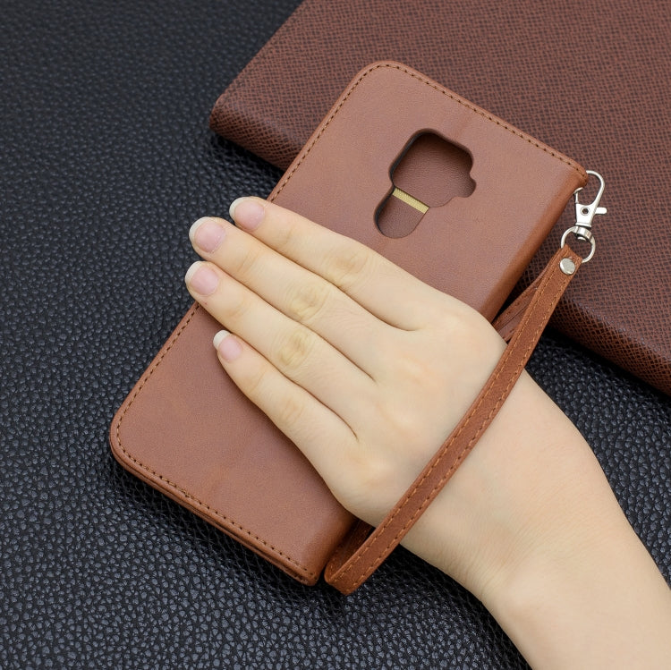 For Huawei Mate 30 Lite Retro Lambskin Texture Pure Color Horizontal Flip PU Leather Case with Holder & Card Slots & Wallet & Lanyard