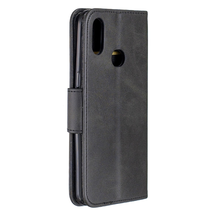 For Galaxy A10s Retro Lambskin Texture Pure Color Horizontal Flip PU Leather Case with Holder & Card Slots & Wallet & Lanyard