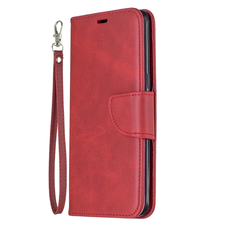 For Galaxy A10s Retro Lambskin Texture Pure Color Horizontal Flip PU Leather Case with Holder & Card Slots & Wallet & Lanyard