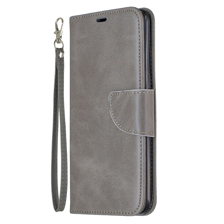 For Galaxy A10s Retro Lambskin Texture Pure Color Horizontal Flip PU Leather Case with Holder & Card Slots & Wallet & Lanyard
