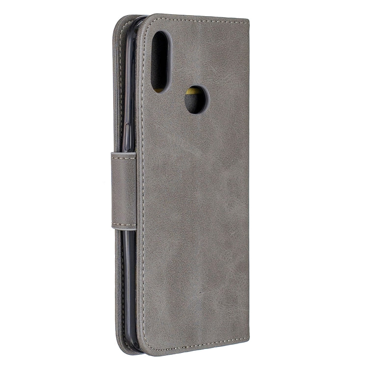 For Galaxy A10s Retro Lambskin Texture Pure Color Horizontal Flip PU Leather Case with Holder & Card Slots & Wallet & Lanyard