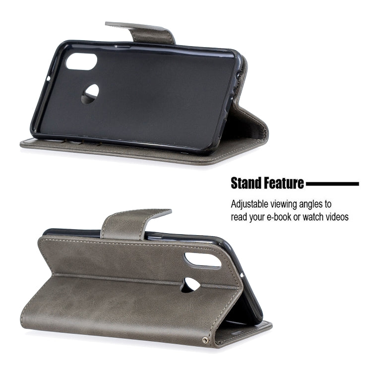 For Galaxy A10s Retro Lambskin Texture Pure Color Horizontal Flip PU Leather Case with Holder & Card Slots & Wallet & Lanyard