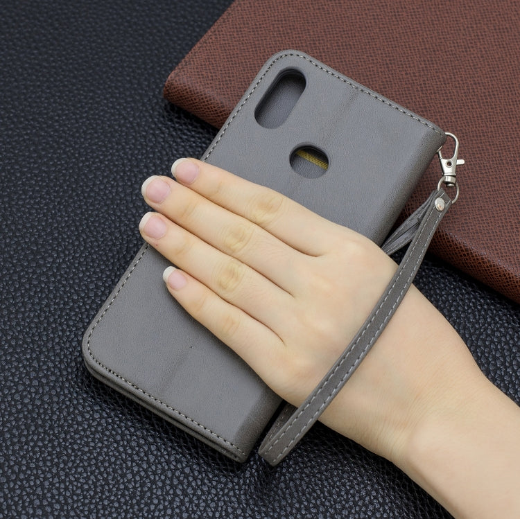 For Galaxy A10s Retro Lambskin Texture Pure Color Horizontal Flip PU Leather Case with Holder & Card Slots & Wallet & Lanyard