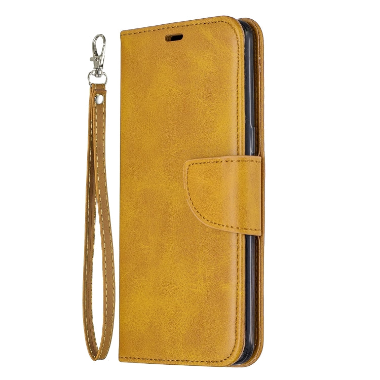 For Galaxy A10s Retro Lambskin Texture Pure Color Horizontal Flip PU Leather Case with Holder & Card Slots & Wallet & Lanyard