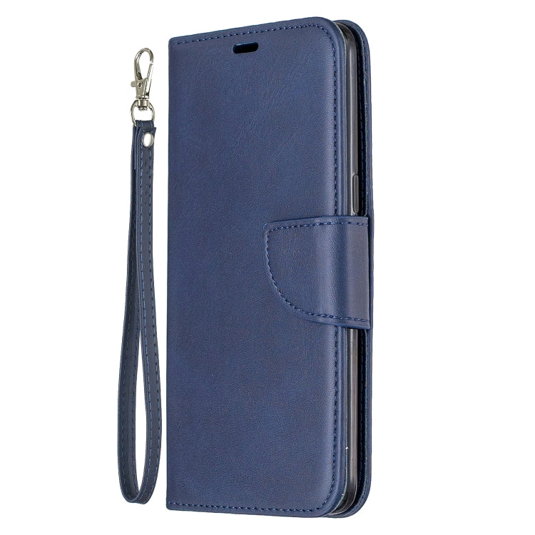 For Galaxy A10s Retro Lambskin Texture Pure Color Horizontal Flip PU Leather Case with Holder & Card Slots & Wallet & Lanyard