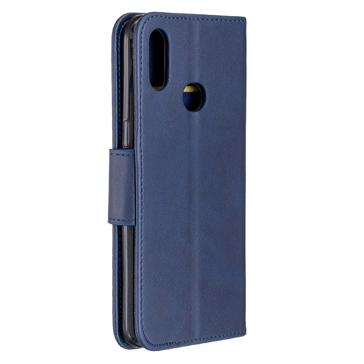 For Galaxy A10s Retro Lambskin Texture Pure Color Horizontal Flip PU Leather Case with Holder & Card Slots & Wallet & Lanyard