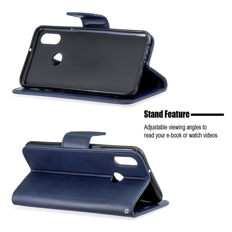 For Galaxy A10s Retro Lambskin Texture Pure Color Horizontal Flip PU Leather Case with Holder & Card Slots & Wallet & Lanyard