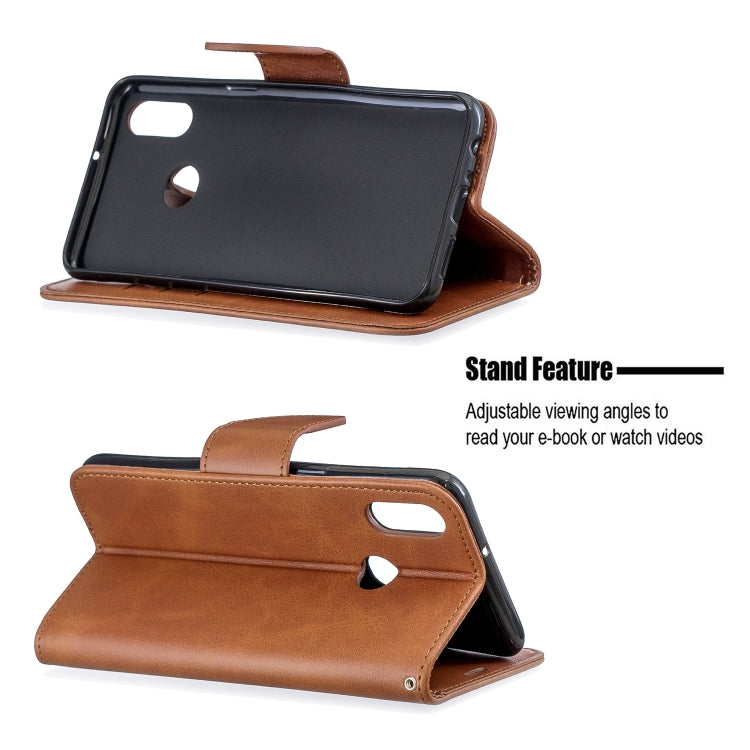For Galaxy A10s Retro Lambskin Texture Pure Color Horizontal Flip PU Leather Case with Holder & Card Slots & Wallet & Lanyard