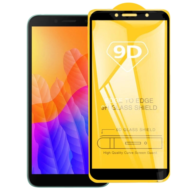 For Huawei Y5p 9D Full Glue Full Screen Tempered Glass Film