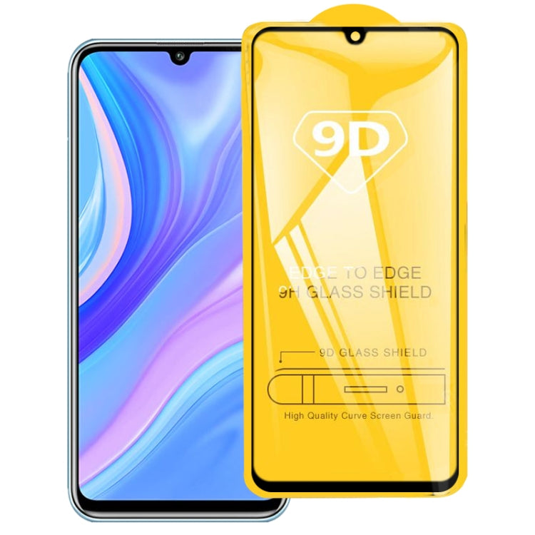 For Huawei Y8p 9D Full Glue Full Screen Tempered Glass Film